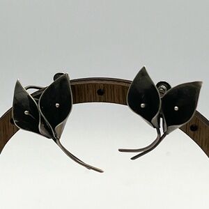 VINTAGE STUART NYE STERLING CALLA LILY EARRINGS